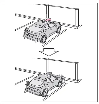 Toyota C-HR. Fonction de freinage d'aide au stationnement