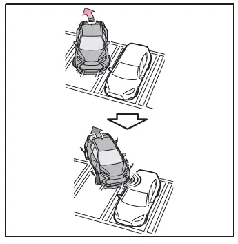 Toyota C-HR. Fonction de freinage d'aide au stationnement