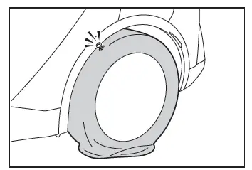 Toyota C-HR. En cas de pneu dégonflé