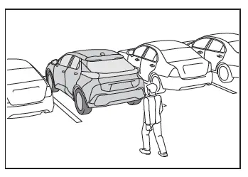 Toyota C-HR. Fonction de freinage d'aide au stationnement 